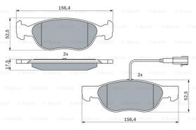 BOSCH 0986424362 - PASTILLA DE FRENO