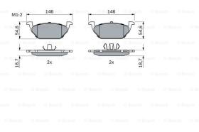 BOSCH 0986424364 - PASTILLA DE FRENO