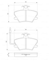 BOSCH 0986424372 - PASTILLA DE FRENO