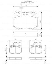 BOSCH 0986424376 - PASTILLA DE FRENO