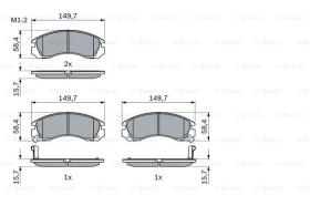 BOSCH 0986424523 - PASTILLA DE FRENO