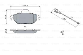 BOSCH 0986424379 - PASTILLA DE FRENO