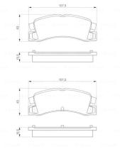 BOSCH 0986424383 - PASTILLA DE FRENO