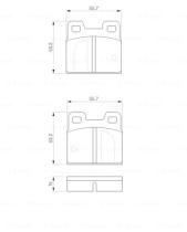 BOSCH 0986424408 - PASTILLA DE FRENO