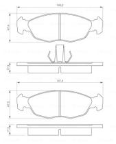 BOSCH 0986424410 - PASTILLA DE FRENO