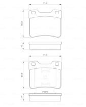 BOSCH 0986424411 - PASTILLA DE FRENO