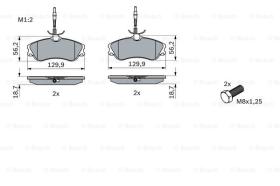 BOSCH 0986424414 - PASTILLA DE FRENO