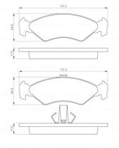 BOSCH 0986424416 - PASTILLA DE FRENO