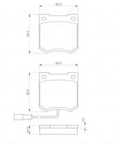 BOSCH 0986424417 - PASTILLA DE FRENO