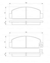 BOSCH 0986424426 - PASTILLA DE FRENO