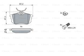 BOSCH 0986424427 - PASTILLA DE FRENO