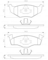 BOSCH 0986424449 - PASTILLA DE FRENO