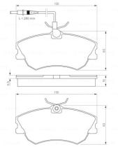 BOSCH 0986424451 - PASTILLA DE FRENO