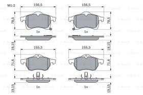 BOSCH 0986424457 - PASTILLA DE FRENO