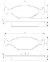 BOSCH 0986424458 - PASTILLA DE FRENO