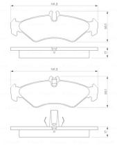 BOSCH 0986424463 - PASTILLA DE FRENO