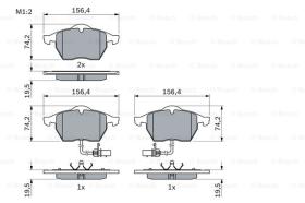 BOSCH 0986424482 - PASTILLA DE FRENO