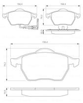 BOSCH 0986424501 - PASTILLA DE FRENO