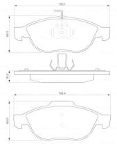 BOSCH 0986424507 - PASTILLA DE FRENO