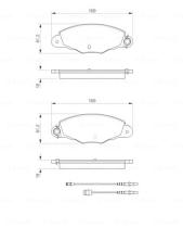 BOSCH 0986424511 - PASTILLA DE FRENO