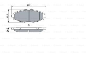 BOSCH 0986424512 - PASTILLA DE FRENO