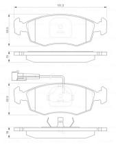 BOSCH 0986424515 - PASTILLA DE FRENO