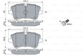 BOSCH 0986424517 - PASTILLA DE FRENO