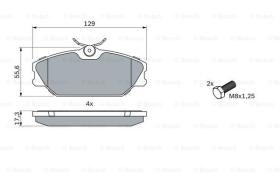 BOSCH 0986424533 - PASTILLA DE FRENO