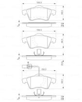 BOSCH 0986424537 - PASTILLA DE FRENO