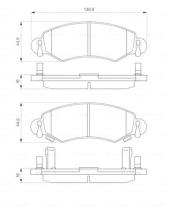 BOSCH 0986424549 - PASTILLA DE FRENO