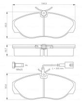 BOSCH 0986424556 - PASTILLA DE FRENO