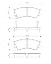 BOSCH 0986424575 - PASTILLA DE FRENO