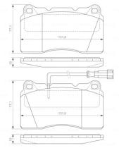 BOSCH 0986424577 - PASTILLA DE FRENO