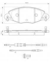 BOSCH 0986424581 - PASTILLA DE FRENO