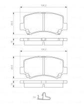 BOSCH 0986424626 - PASTILLA DE FRENO