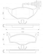 BOSCH 0986424632 - PASTILLA DE FRENO