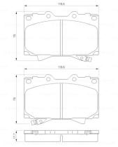 BOSCH 0986424640 - PASTILLA DE FRENO