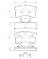 BOSCH 0986424642 - PASTILLA DE FRENO