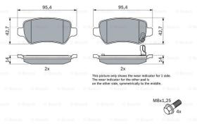 BOSCH 0986424646 - PASTILLA DE FRENO