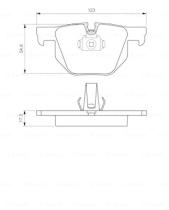 BOSCH 0986424653 - PASTILLA DE FRENO