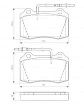 BOSCH 0986424658 - PASTILLA DE FRENO