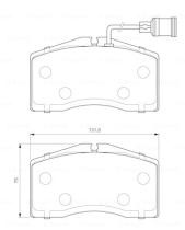 BOSCH 0986424664 - PASTILLA DE FRENO