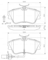 BOSCH 0986424672 - PASTILLA DE FRENO