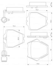 BOSCH 0986424689 - PASTILLA DE FRENO