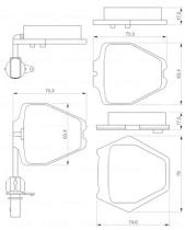 BOSCH 0986424690 - PASTILLA DE FRENO