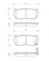 BOSCH 0986424693 - PASTILLA DE FRENO