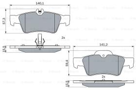 BOSCH 0986424699 - PASTILLA DE FRENO