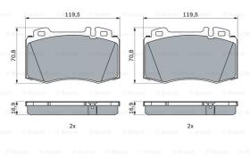 BOSCH 0986424705 - PASTILLA DE FRENO