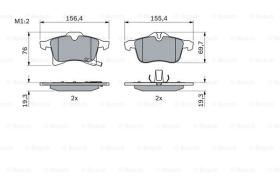 BOSCH 0986424707 - PASTILLA DE FRENO