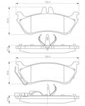 BOSCH 0986424708 - PASTILLA DE FRENO